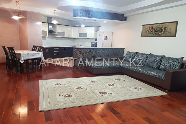 2-roomed apartment for daily rent, Almaty