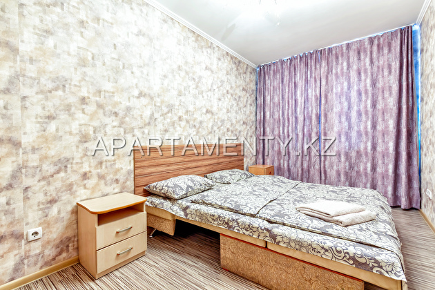3-room apartment for daily rent, ul. Kazybek bi 49