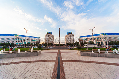 Square in Almaty, Hotels in Almaty
