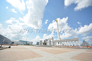 Independence square in Astana, monument
