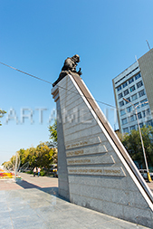 Monument of Nurken Abdirov in Karaganda