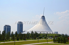 Khan Shatyr center. Sights of Astana.