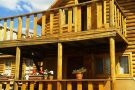 Three-room two-story log house Three-room two-story log house