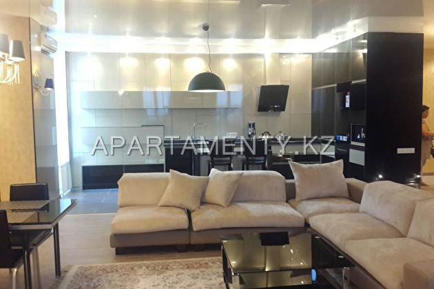 2-room apartment for daily rent in Shymkent