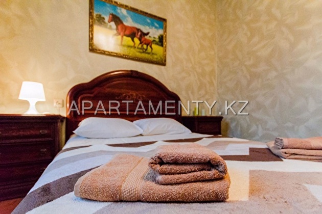 3-room apartment for daily rent in Almaty