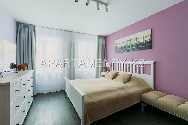 2-roomed apartment for daily rent, Almaty