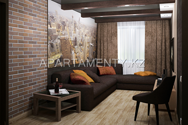 1-room apartment for daily rent in Karaganda