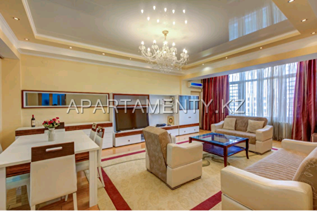 3-room apartment for daily rent in Aktobe