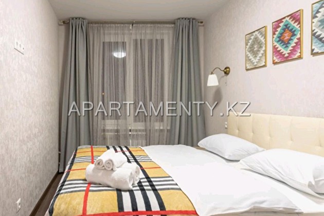 2-room apartment for daily rent in Aktau