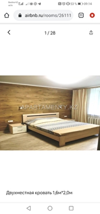 3-room apartment for daily rent in Aktobe