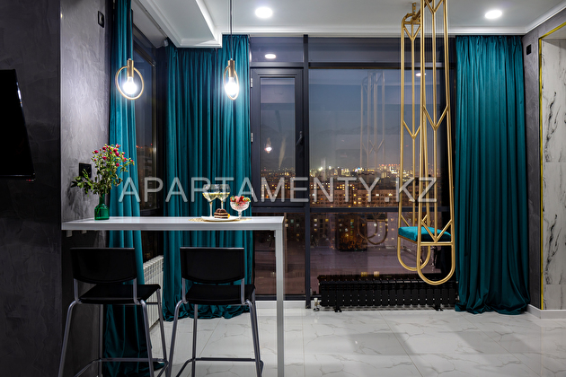 2-room apartment for daily rent in Almaty