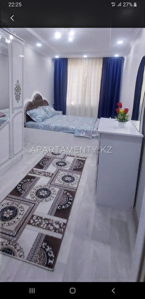 2-room apartment for daily rent in Shymkent