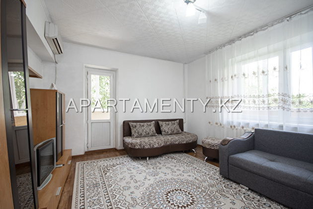 2-room apartment for daily rent in Almaty