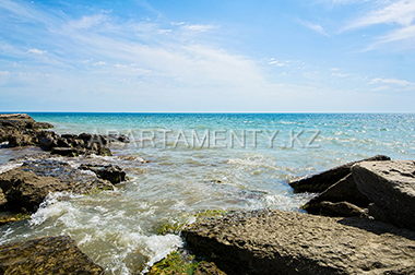 Big Caspian sea in the modern Aktau