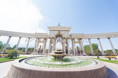 Fountain in Almaty, sightseeings of Almaty
