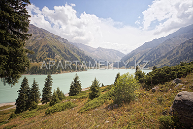 Almaty lake, nature of Kazakhstan