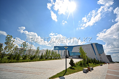 Alley near National museum in Astana