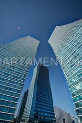 Unusual towers in Astana "Nothern Lights" apartments