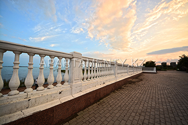 Embankment of the lake Balkhash