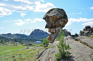 The rock Kempirtas, Baba-yaga in Bayanaul