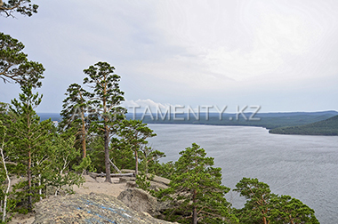 View on lakeBorovoe from Bolektau mountain