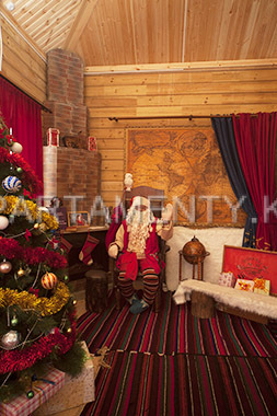 Santa claus in borovoe, kazakh lapland