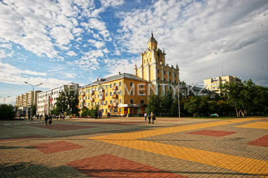 Tower clock in Kostanay