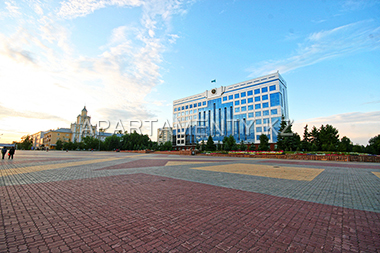 Central square in Kostanay