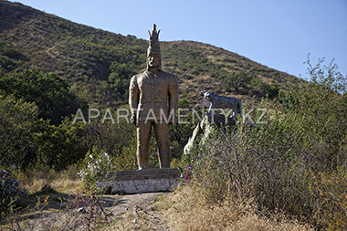 Gold man, Altyn adam in Almaty region