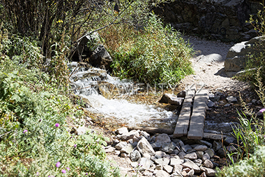 River crossing in Turhen gorge