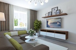 1-room apartments in the center for daily rent