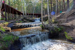 The dancing birches and Imanayev falls